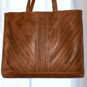 SERRV Leather Tote